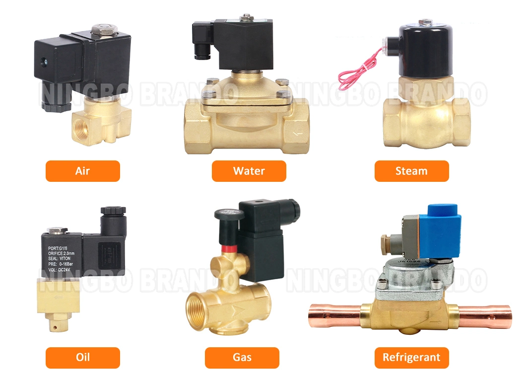 2 3 Way Brass Solenoid Valve 1/8′′ 1/4′′ 3/4′′ 1/2′′ 1′′ 2′′ 12V 24V 110V 220V